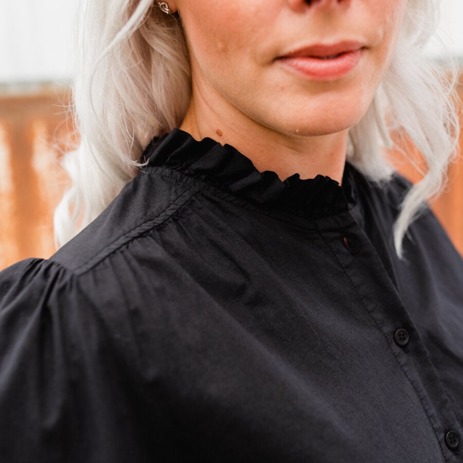 Shine blouse - black