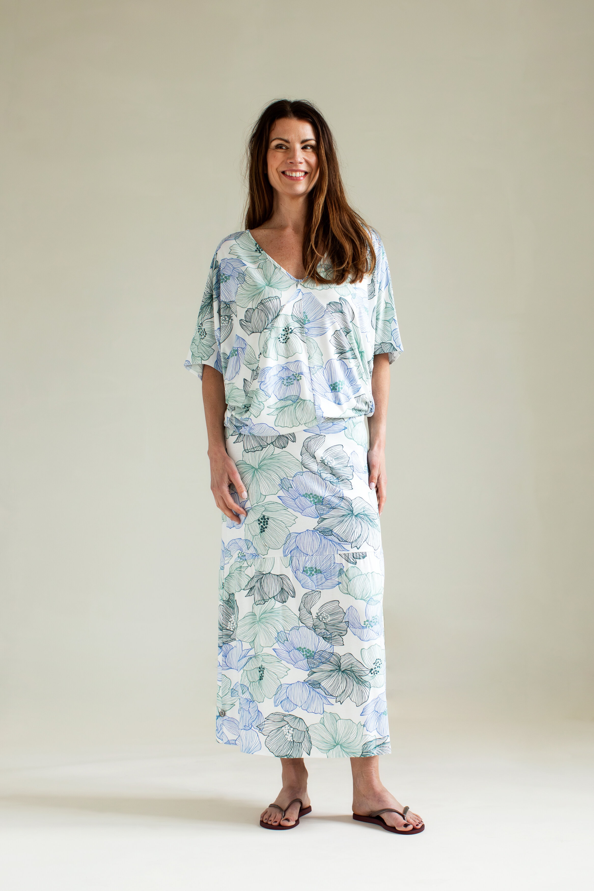 Luscious top - anemone soft white