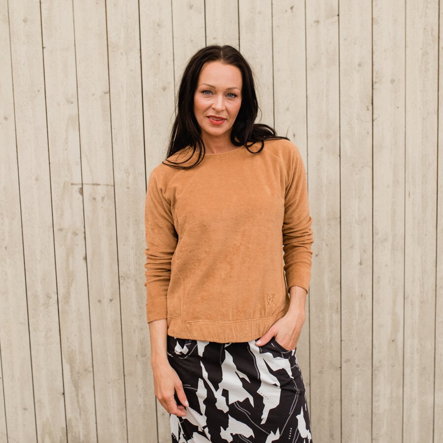 Lifestyle sweater terry - chestnut