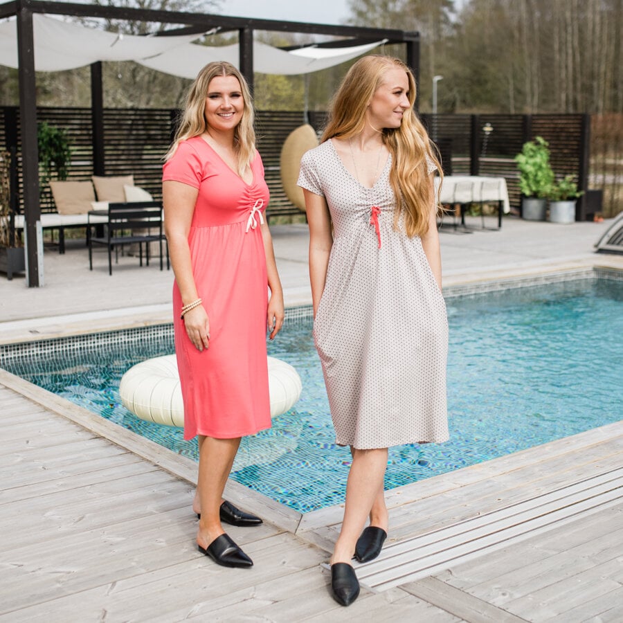 Lottie dress - soft coral