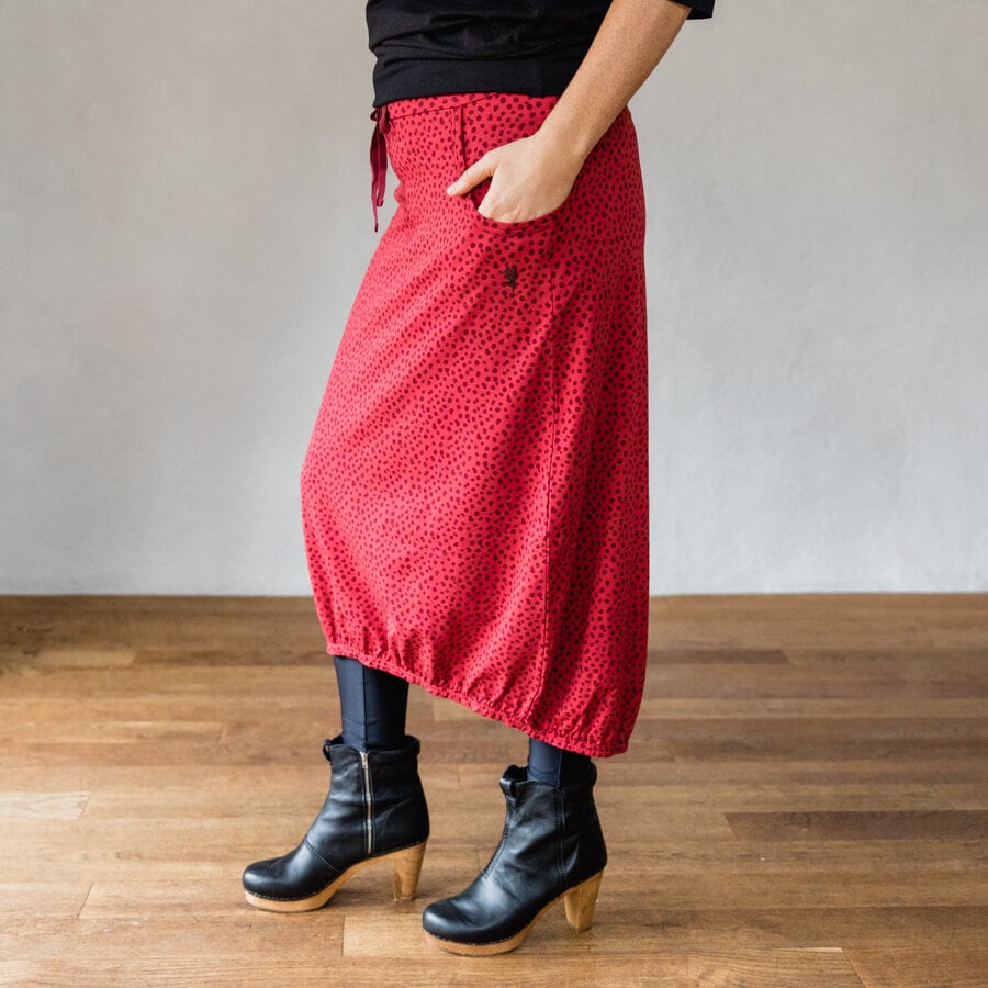 Wish come true skirt sj - tiffany peony red