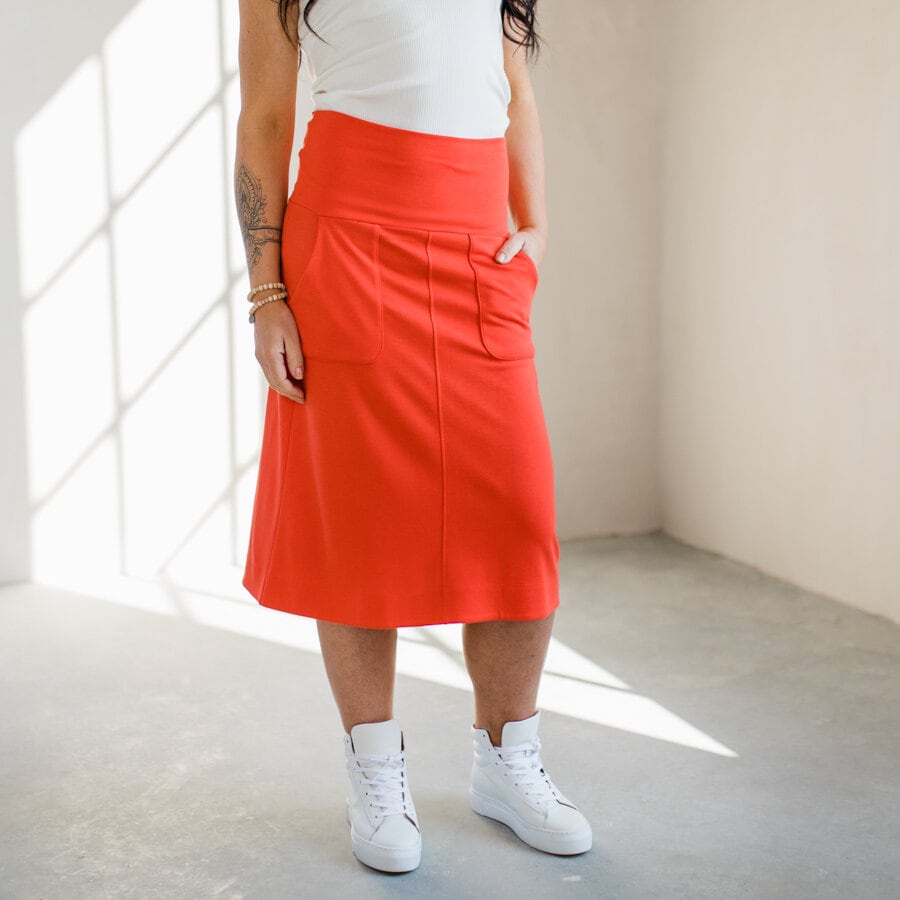 Silhuette skirt - soft red