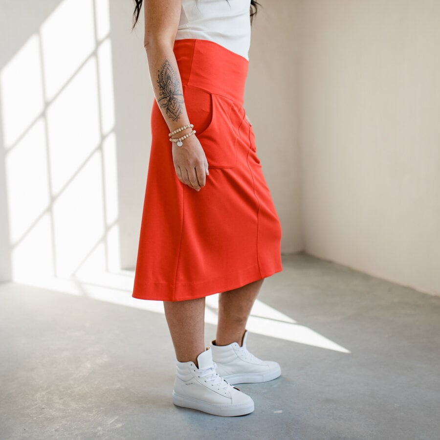Silhuette skirt - soft red
