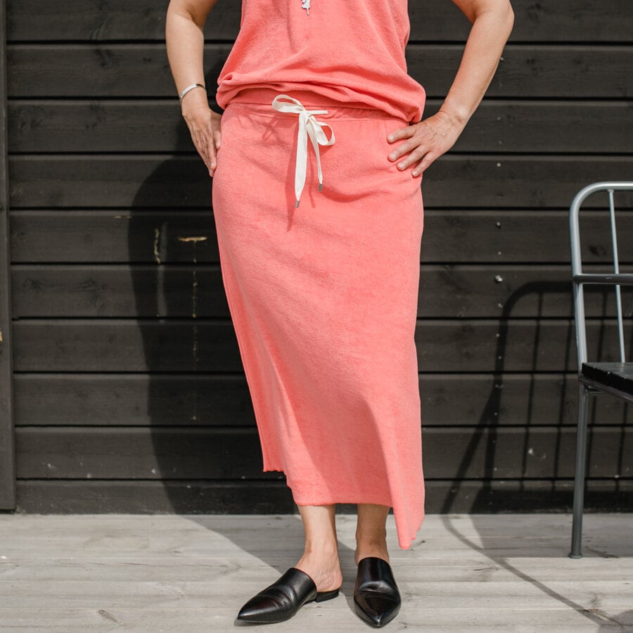 Mira terry skirt - soft begonia