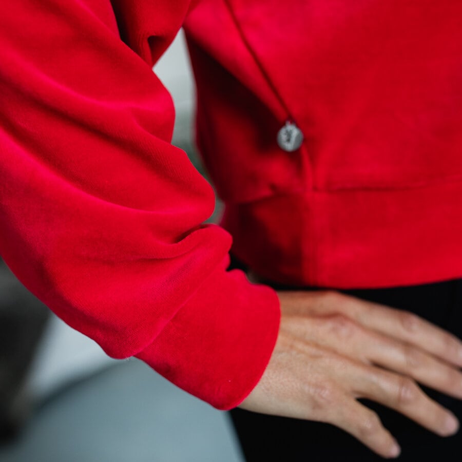 Flow sweater - sharp red