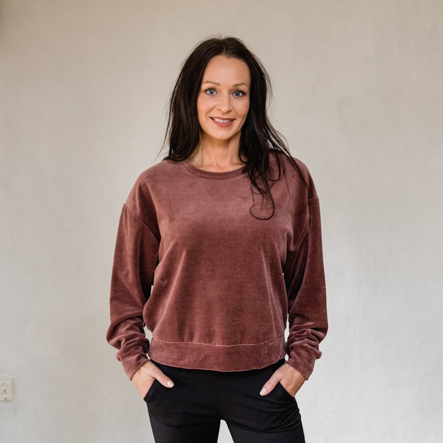 Flow sweater - dark chocolate