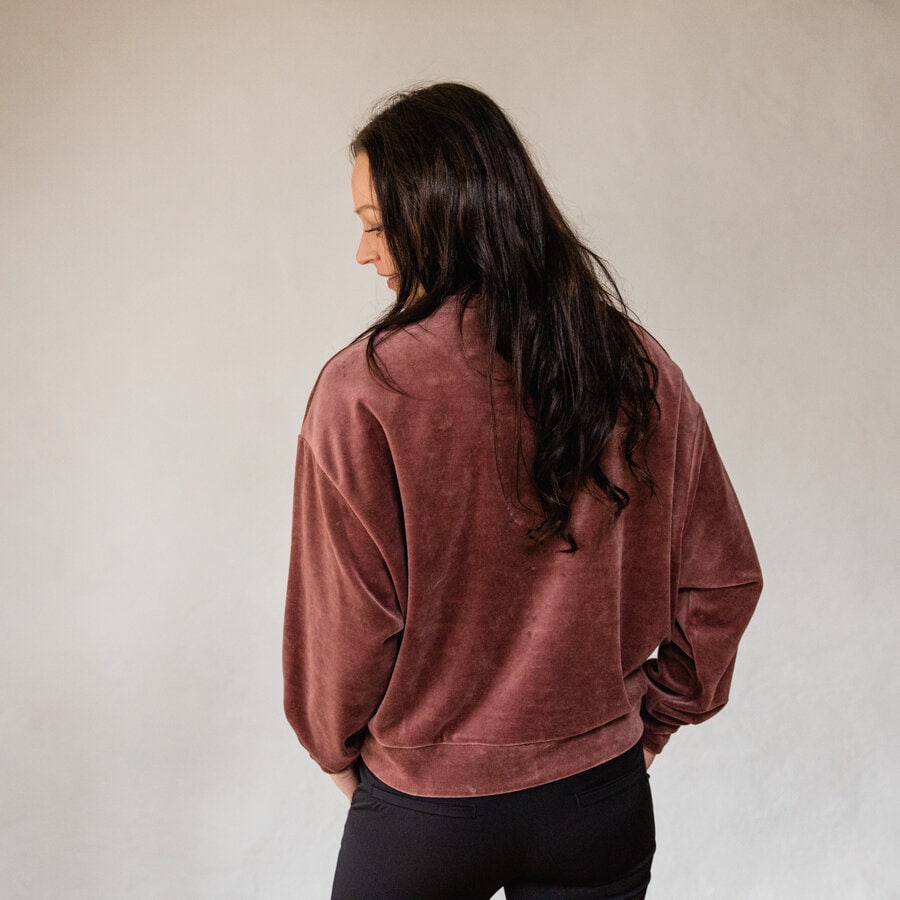 Flow sweater - dark chocolate