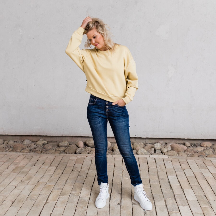Flow sweater - dusty yellow