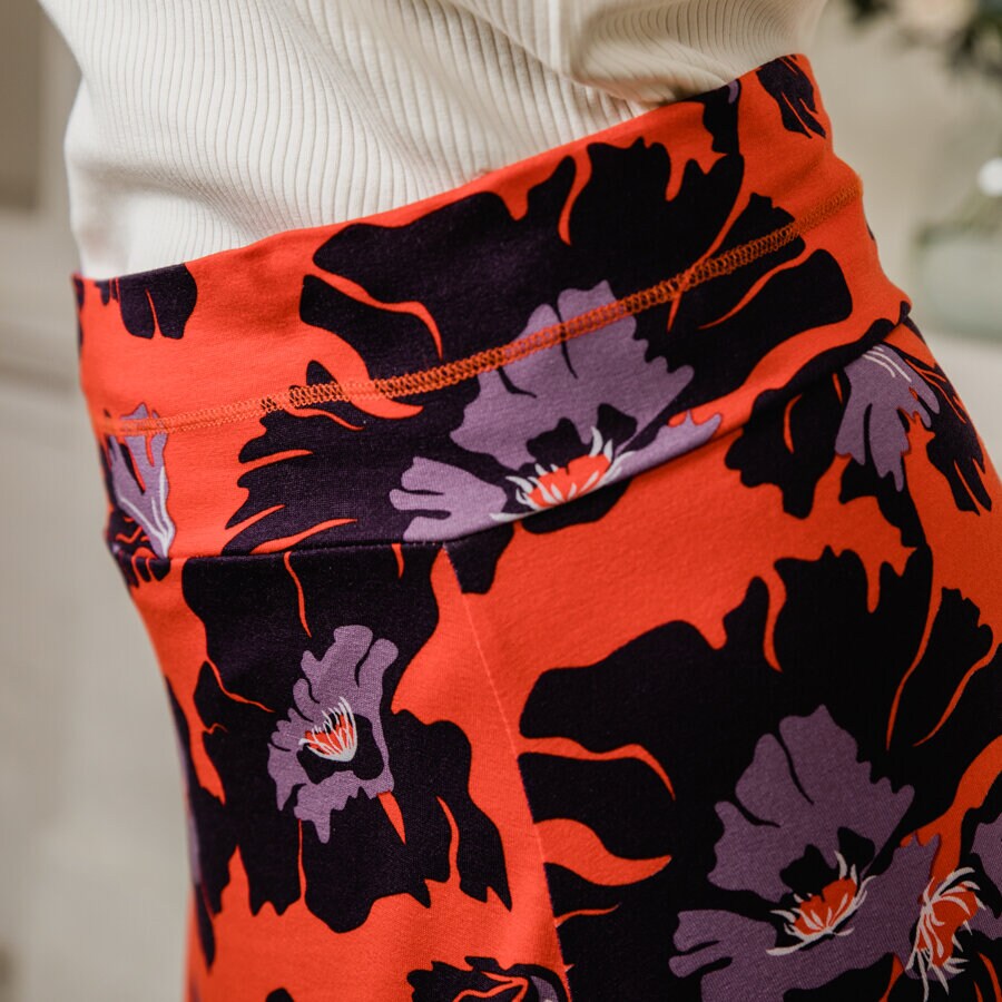 Rosie skirt - tonga soft red