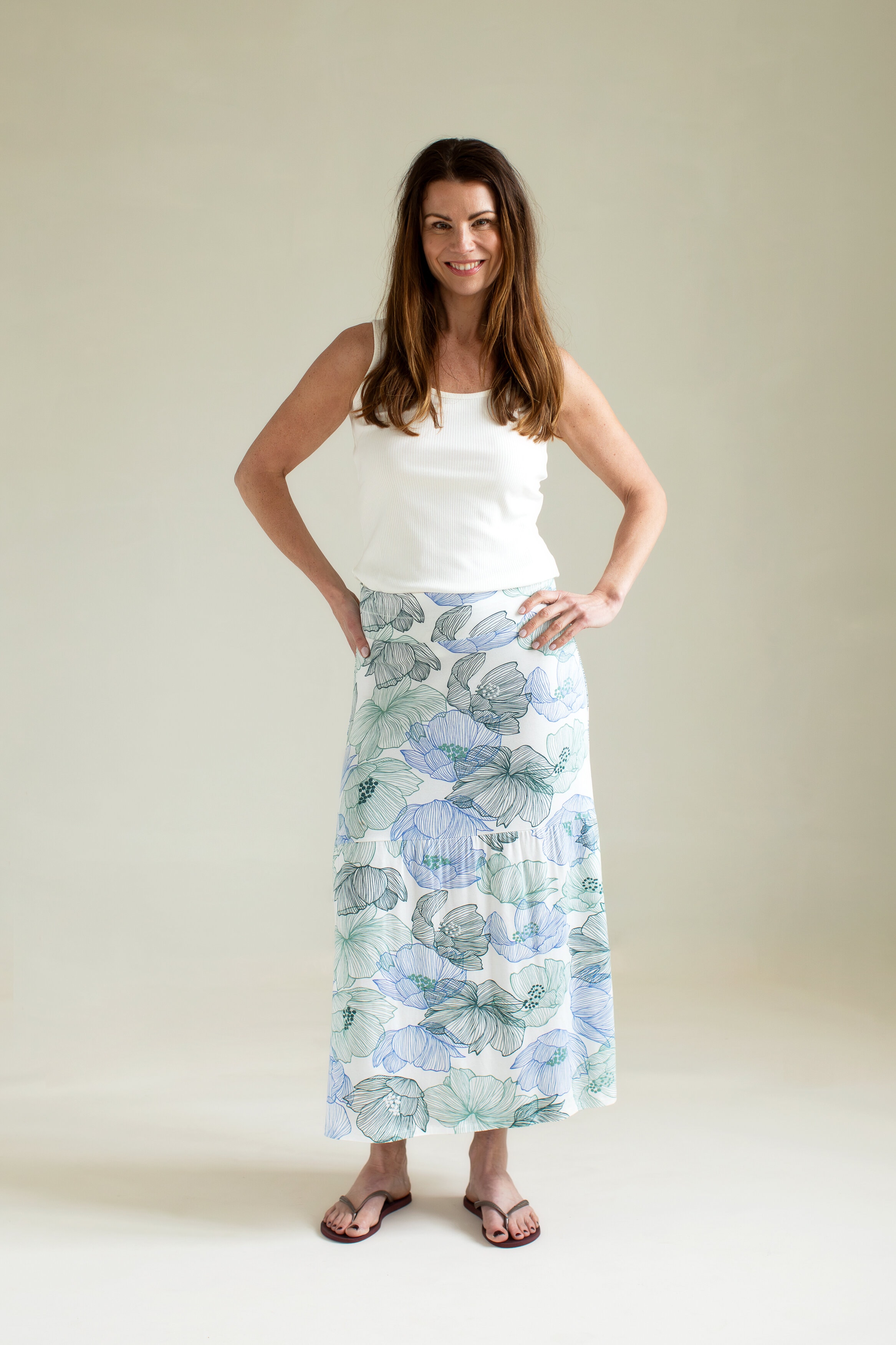 Rosie skirt - anemone soft white