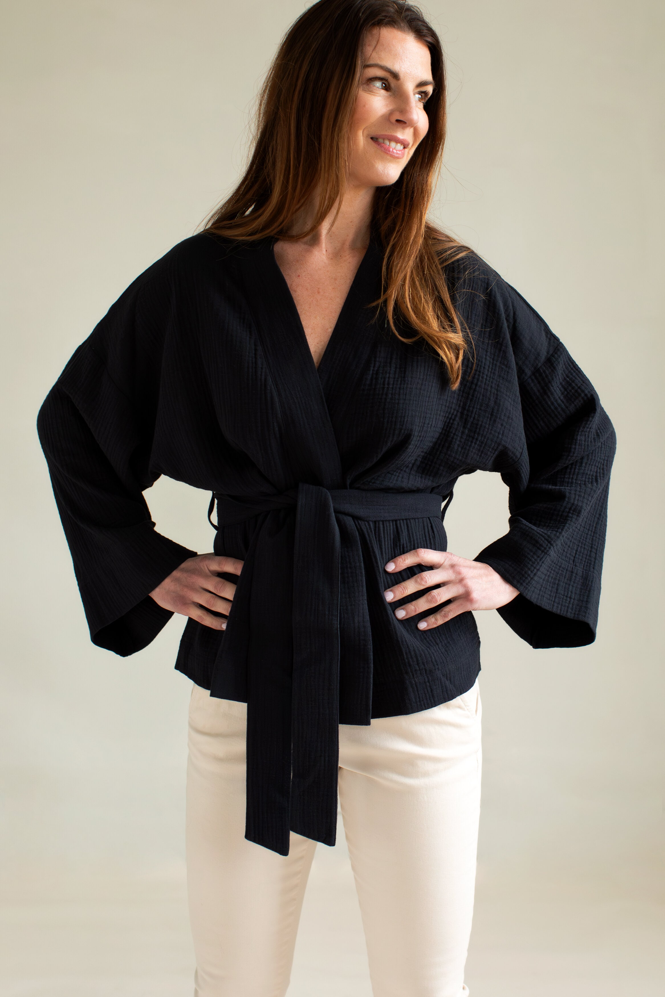 Larissa kimono - black