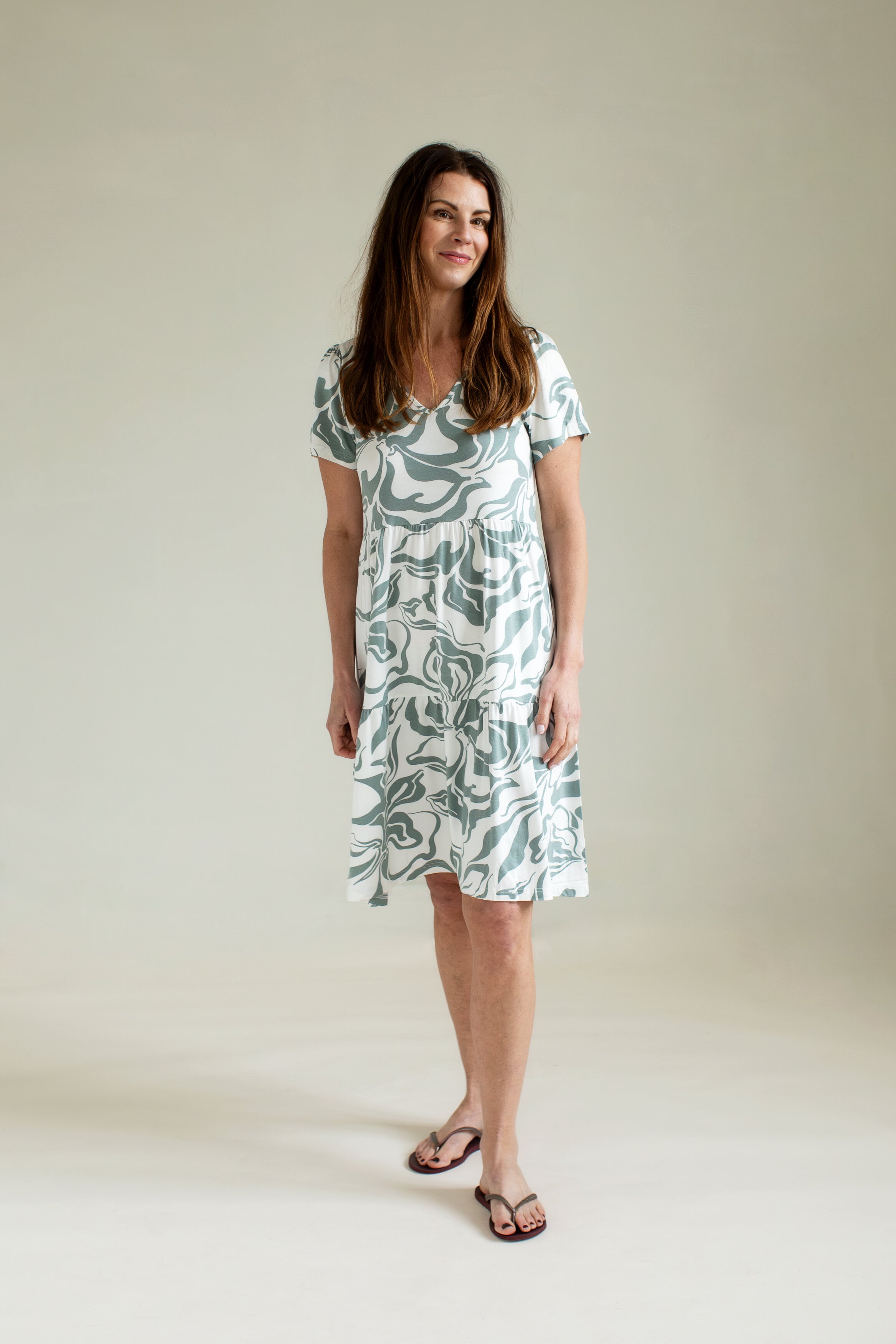 Mila dress - bologna green sage