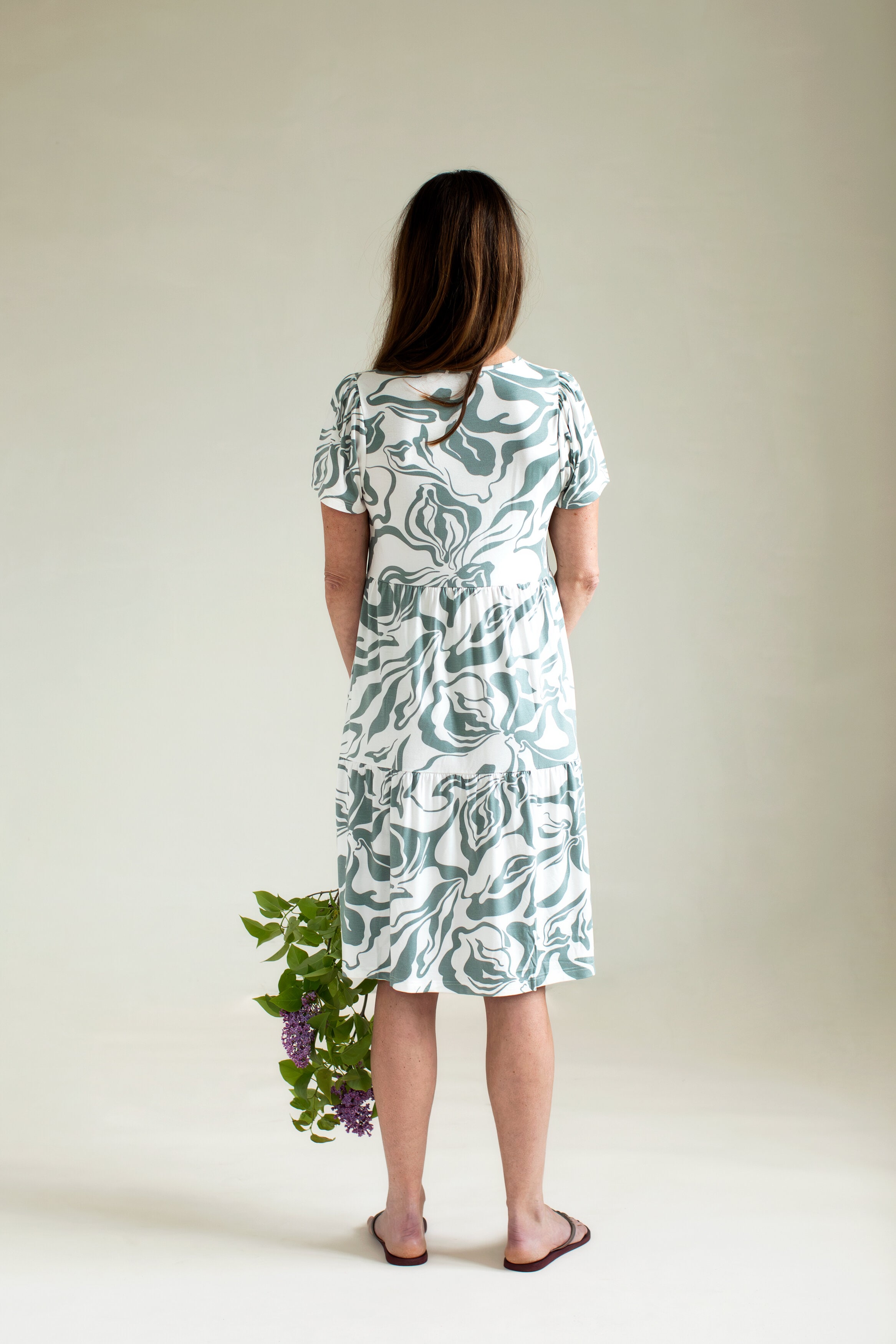 Mila dress - bologna green sage