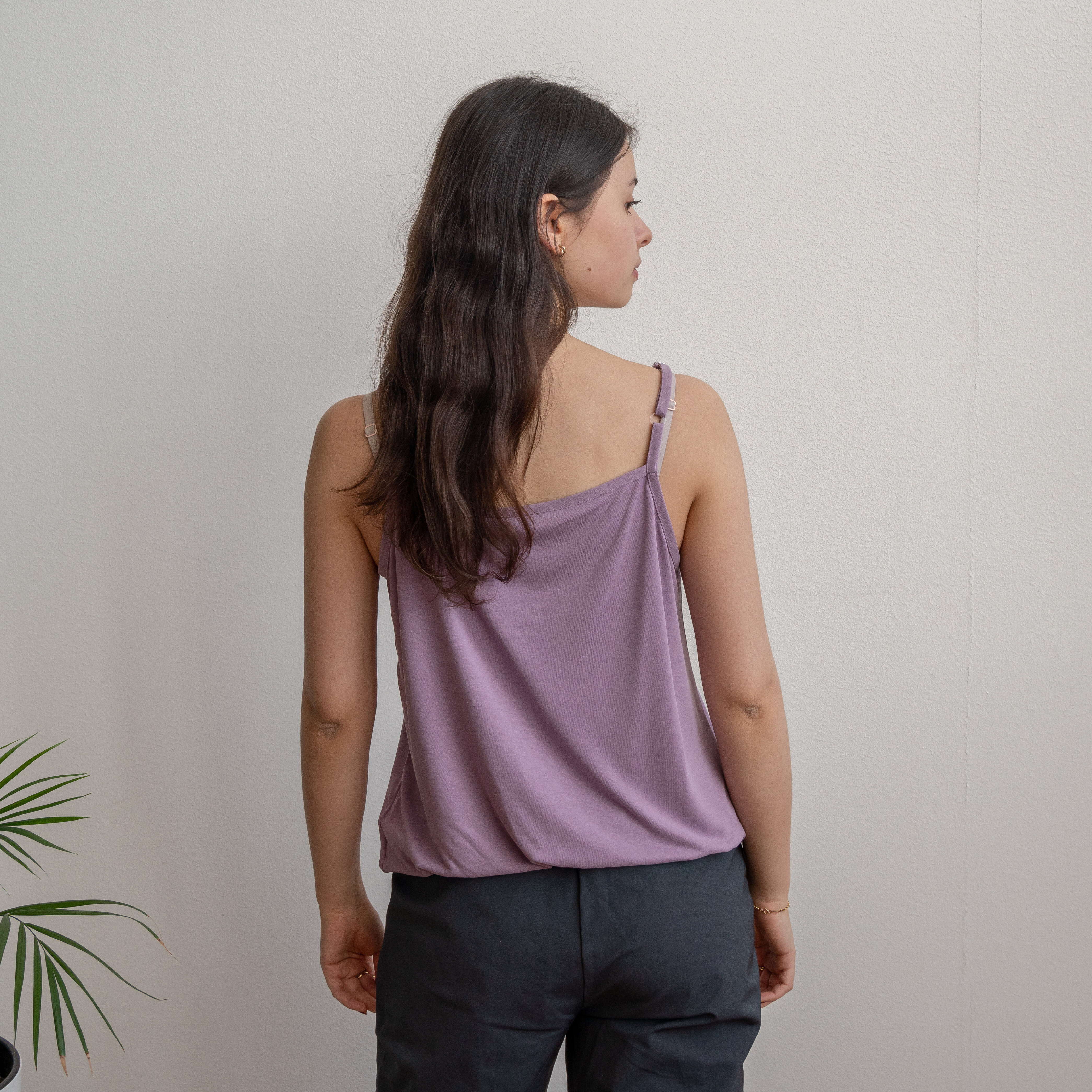 Rich singlet - frosty lilac