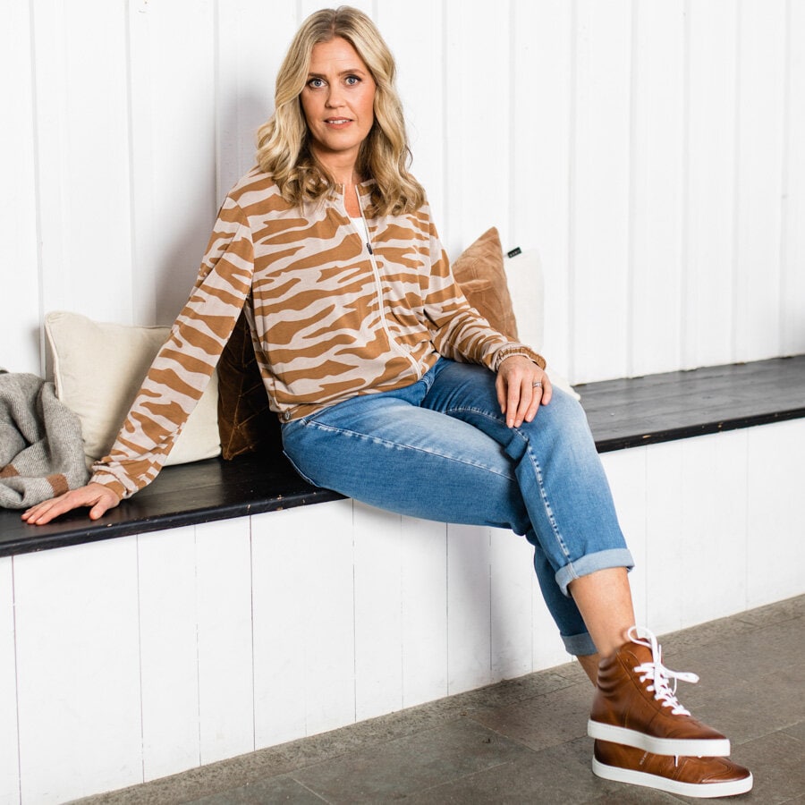 Celestial jacket - waves champagne