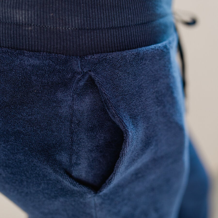 Holiday pants terry - indigo