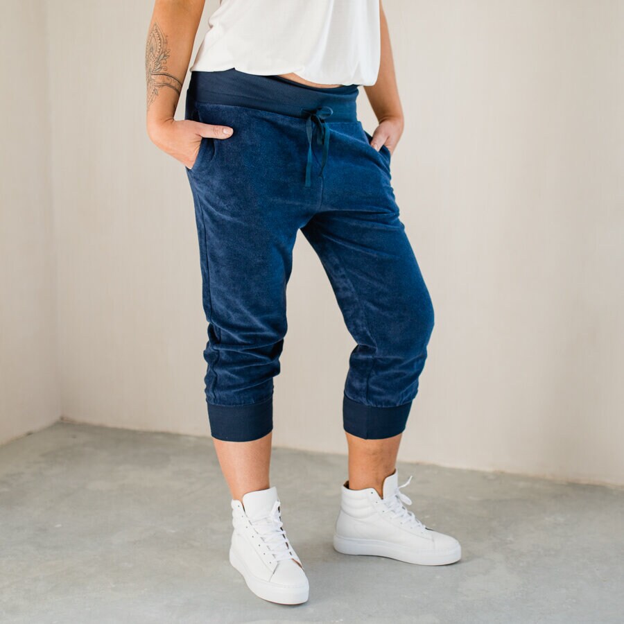 Holiday pants terry - indigo