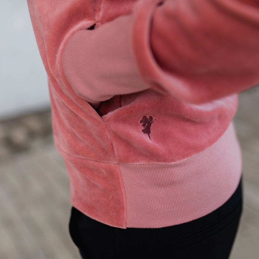 Wish velour jacket - velvet rose