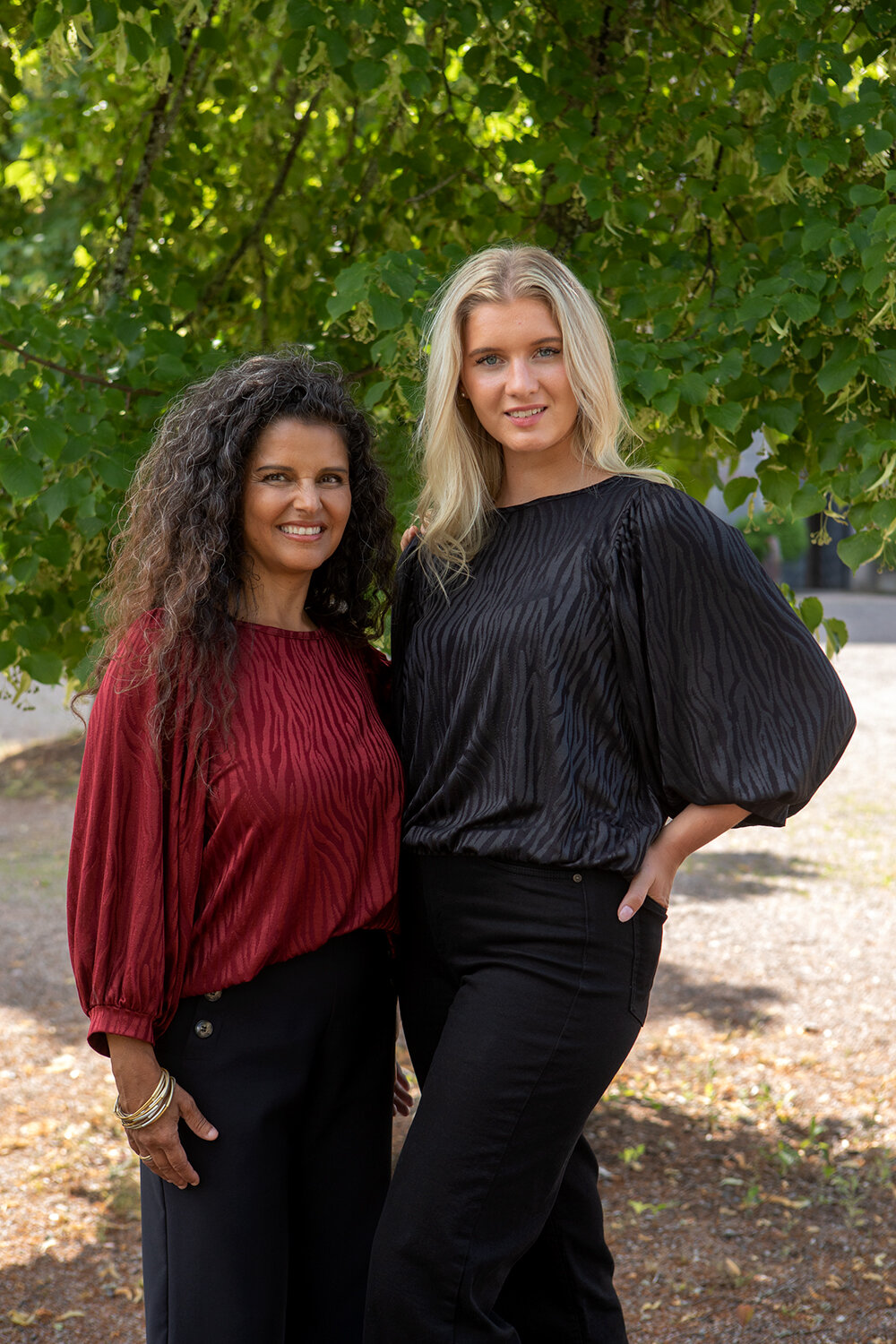 Trip blouse - dark cherry