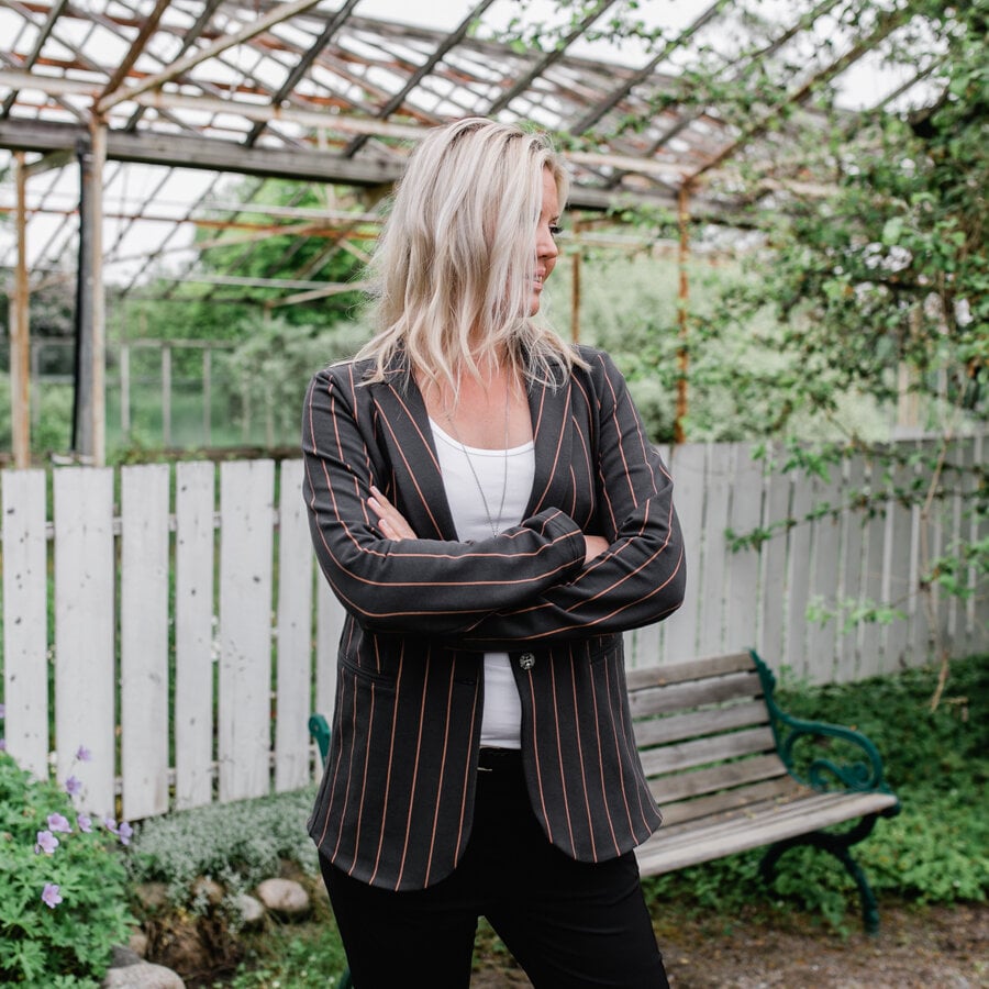 Tiding blazer - pitch dusk grey