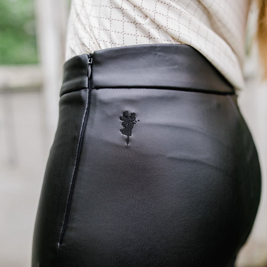 Flame pants - black