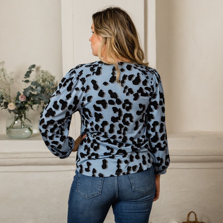 Podium blouse - arizona nordic blue