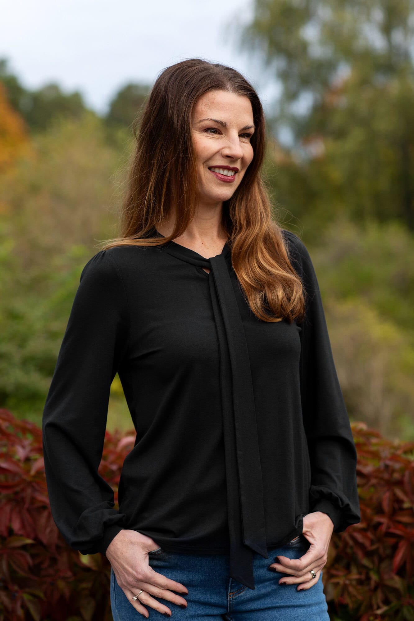 Kinsley blouse - deep black
