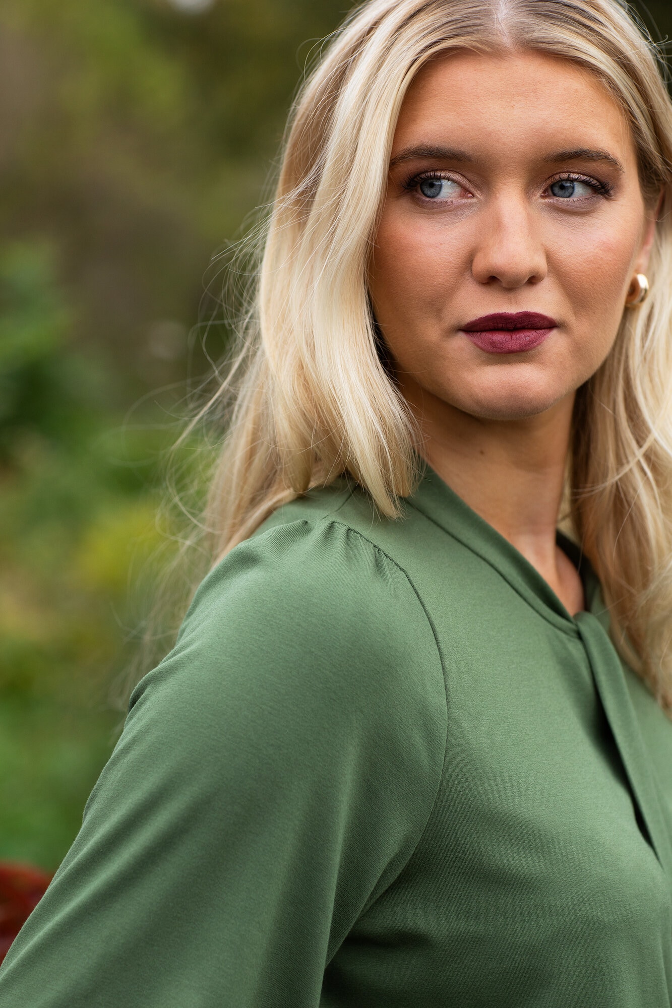 Kinsley blouse - olive green