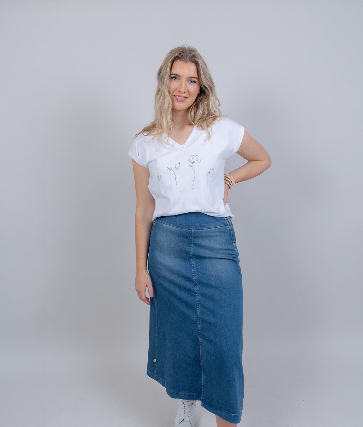 Palermo jeans skirt - mid blue