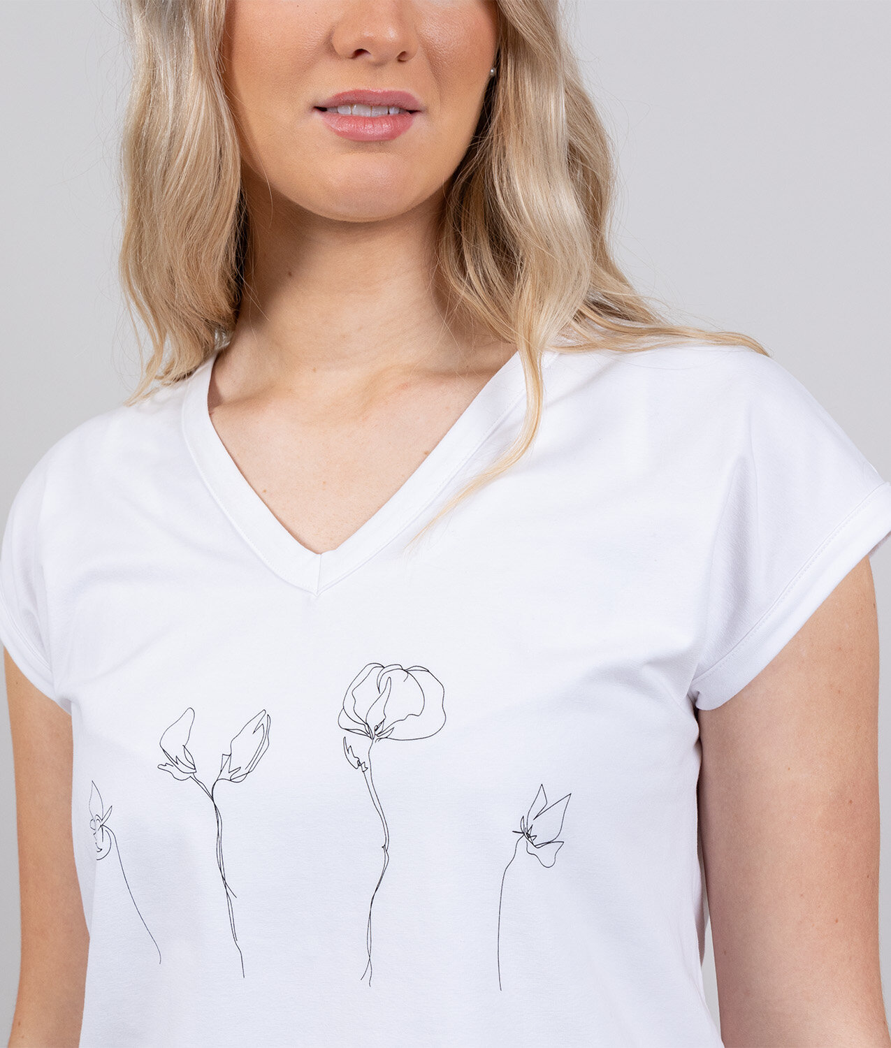 Anna top - fiore white