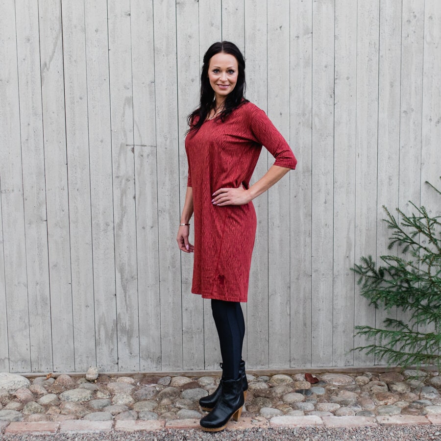 Mystique dress - grains red rust