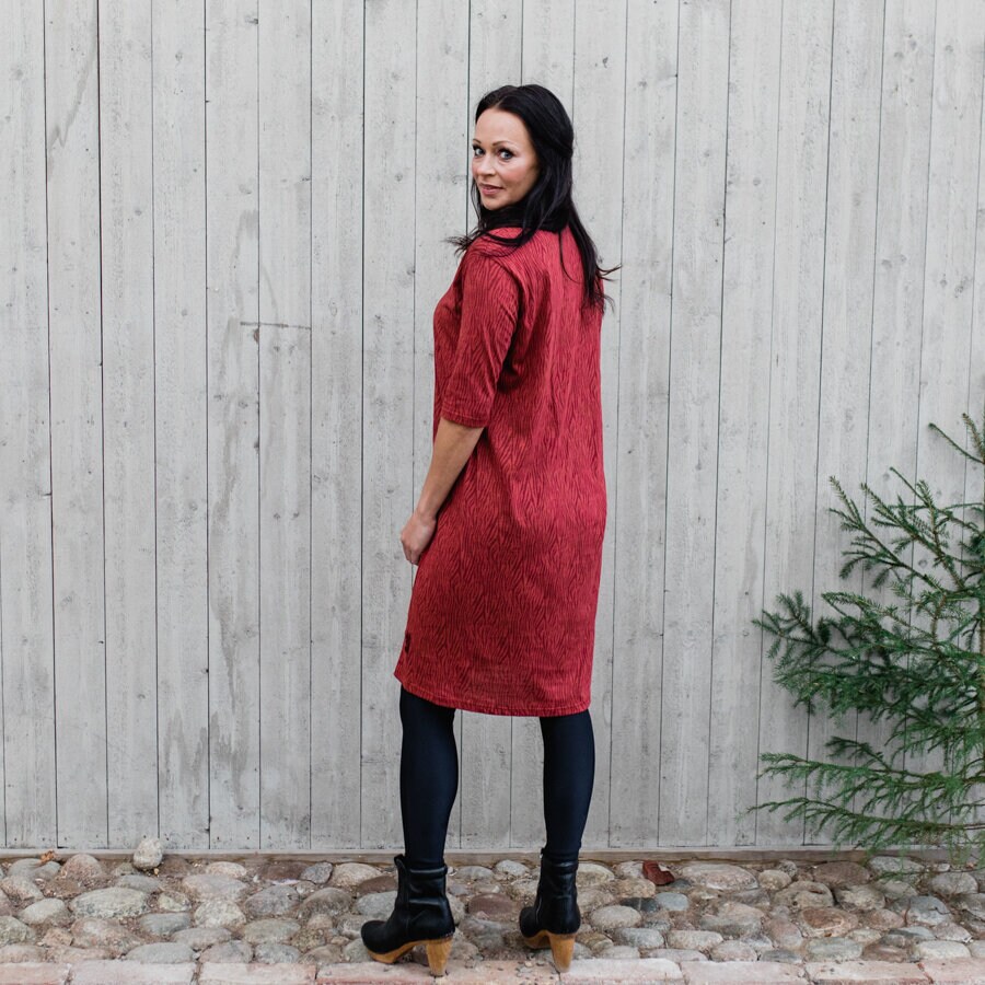 Mystique dress - grains red rust