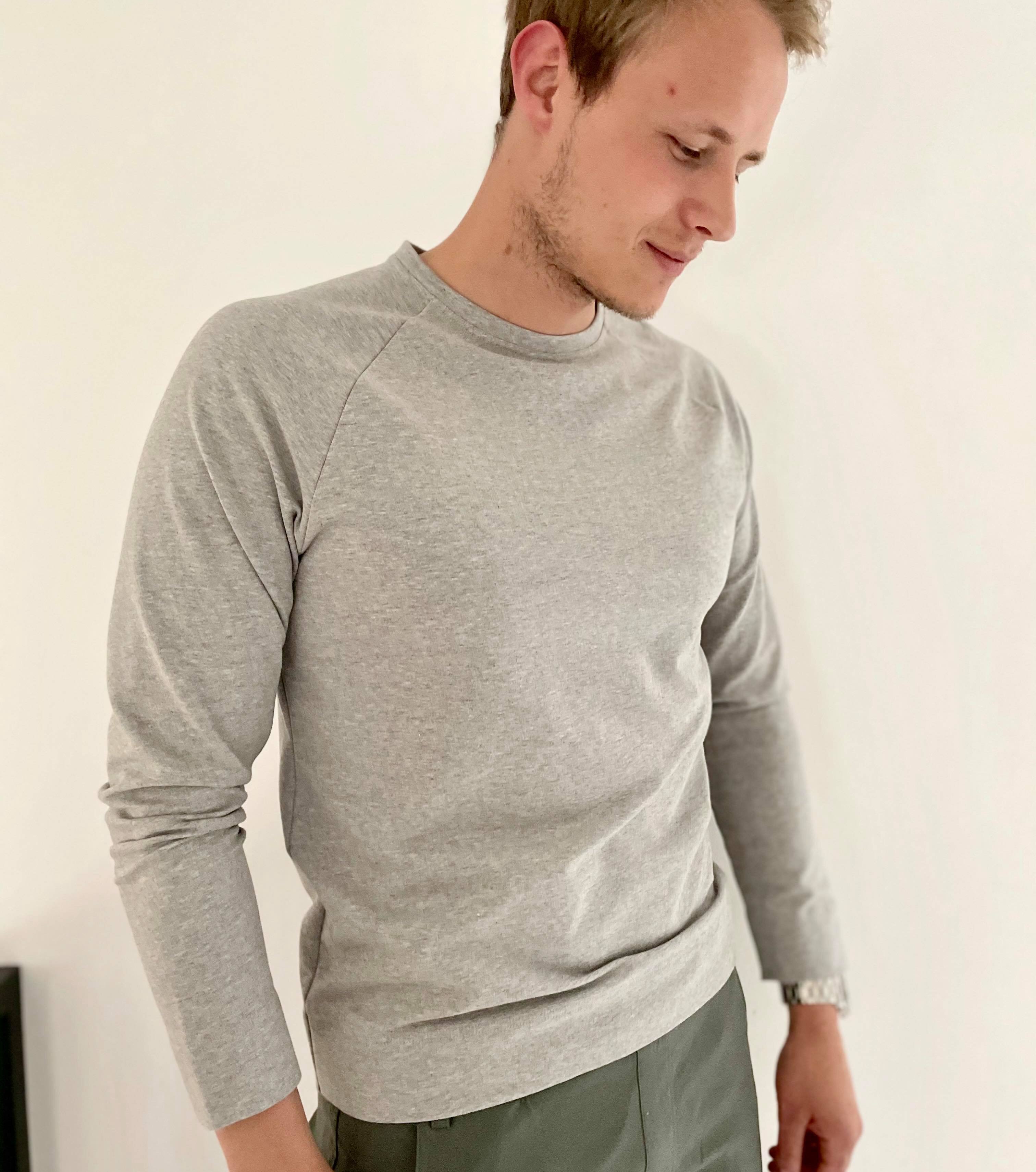 Spin sweater - grey melange