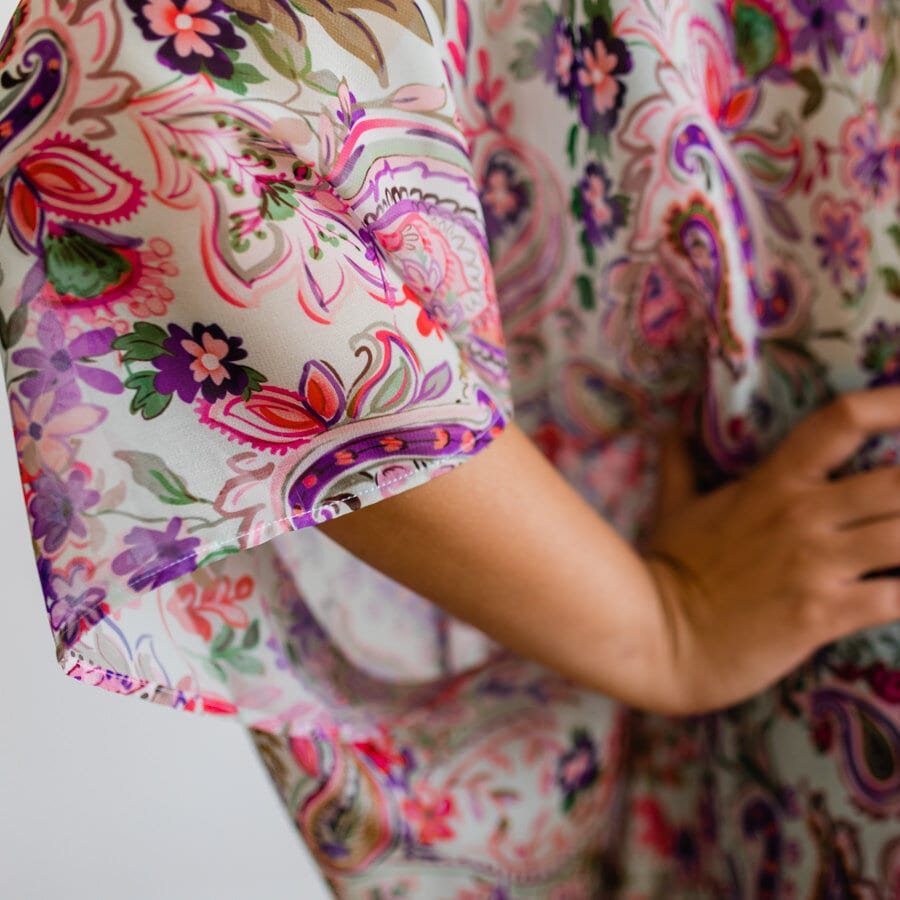 Enna caftan - paisley pink