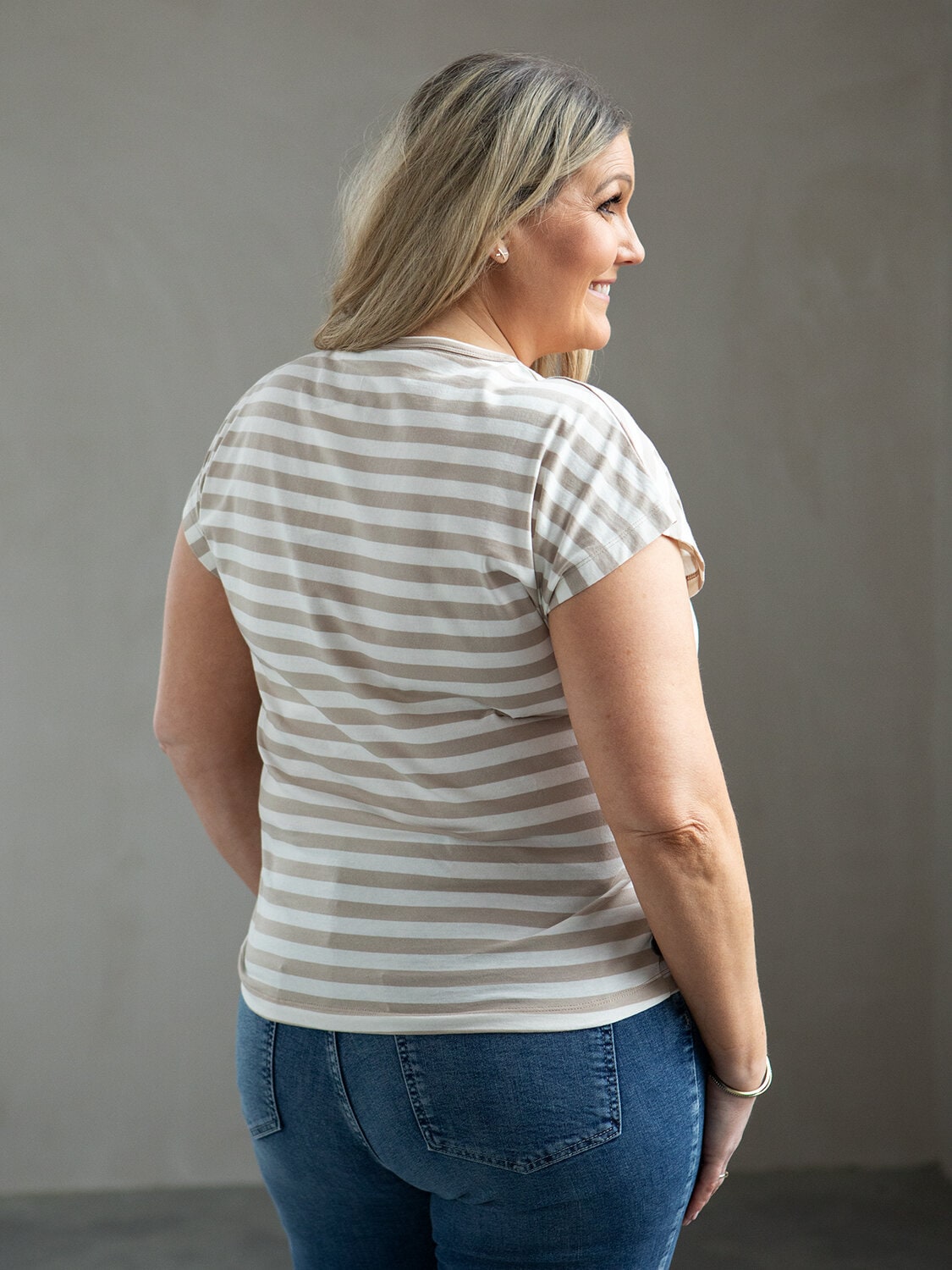 Lovisa top - striped beige