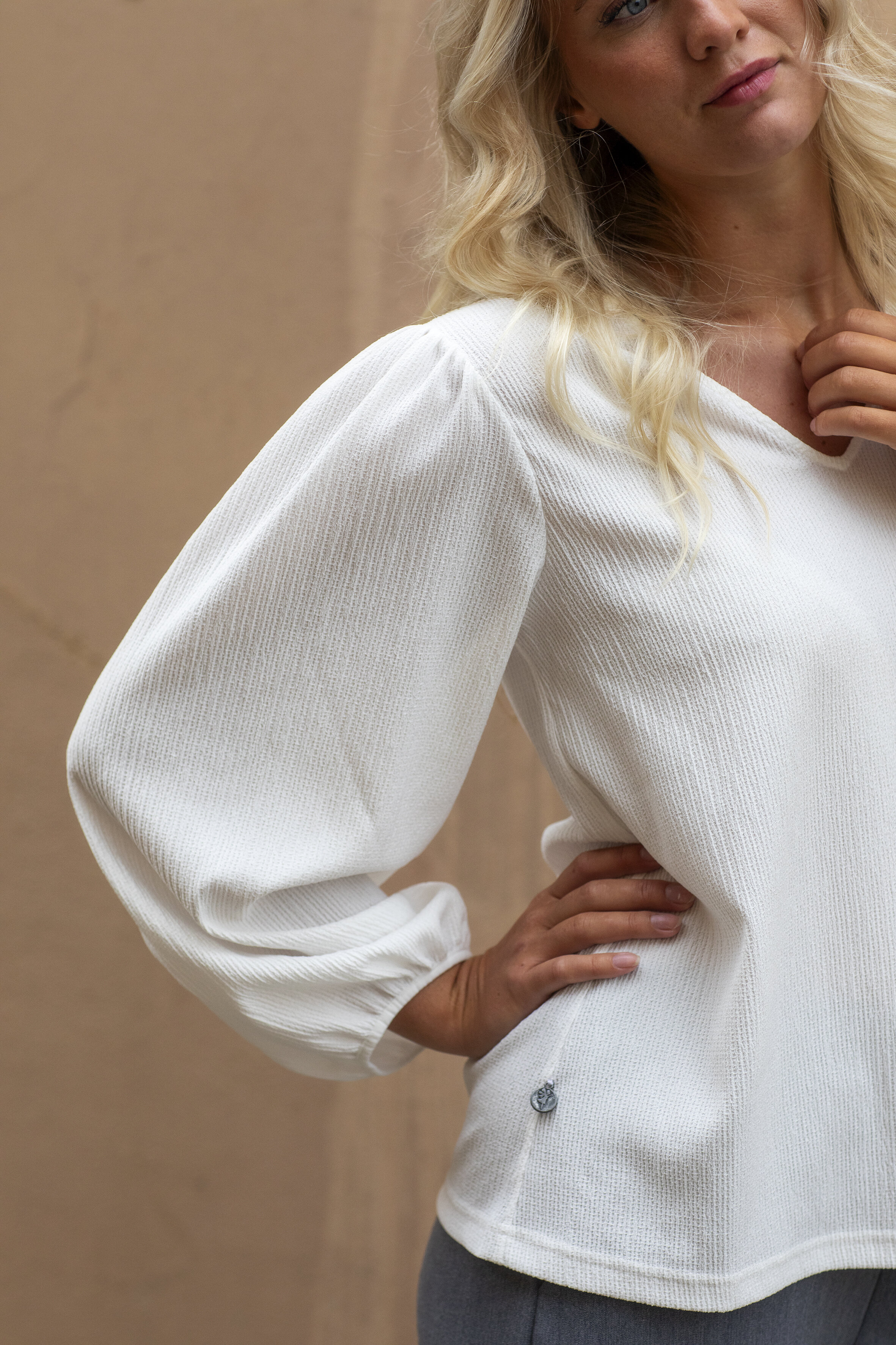 Hannah blouse - soft white
