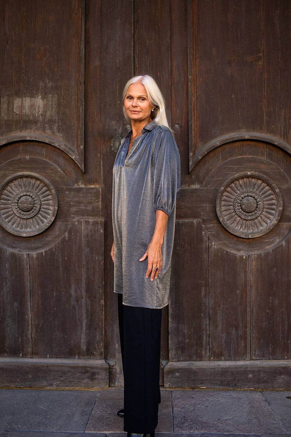 Linda dress - silver grey