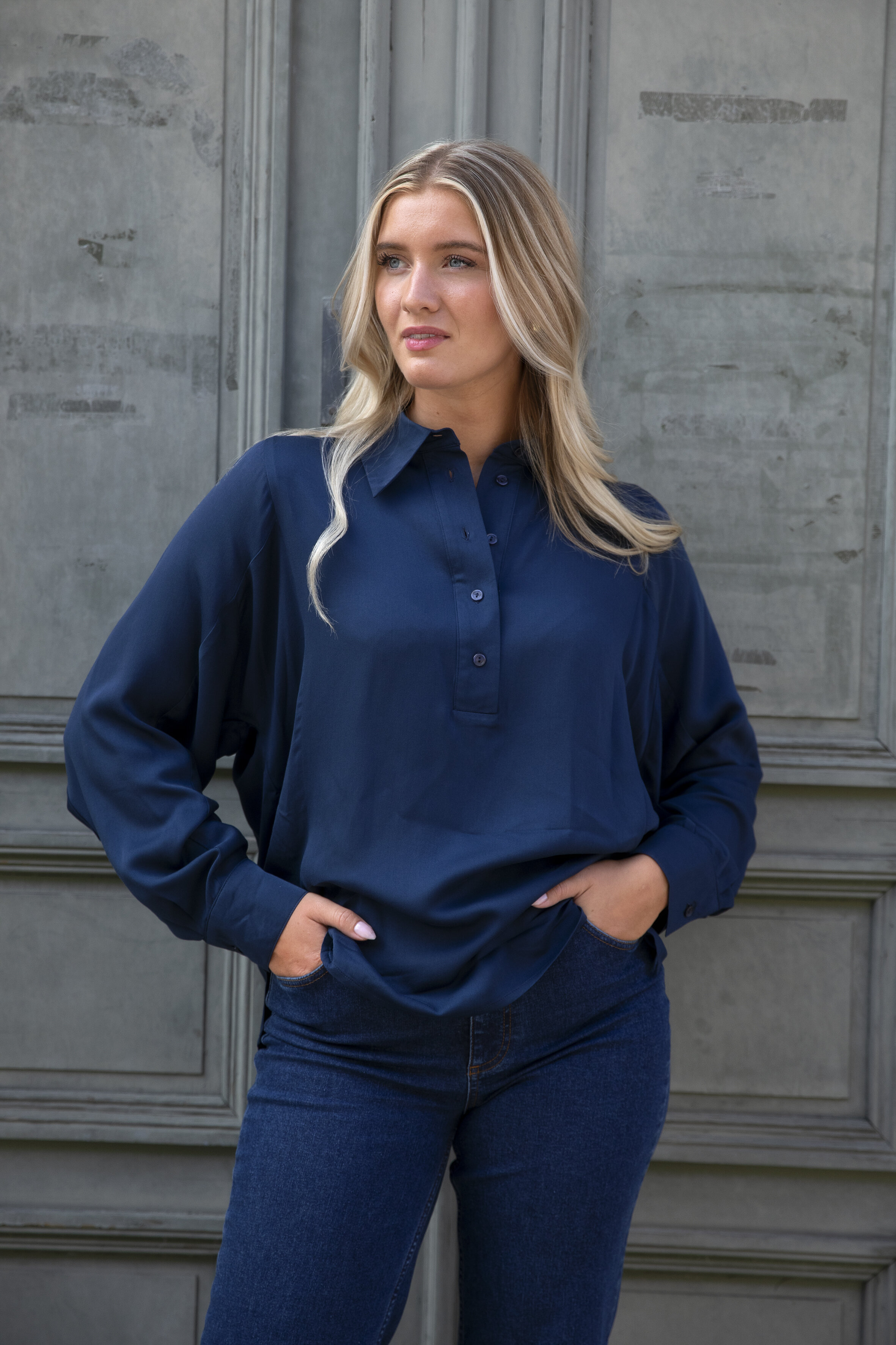 Lydia shirt - twilight sky
