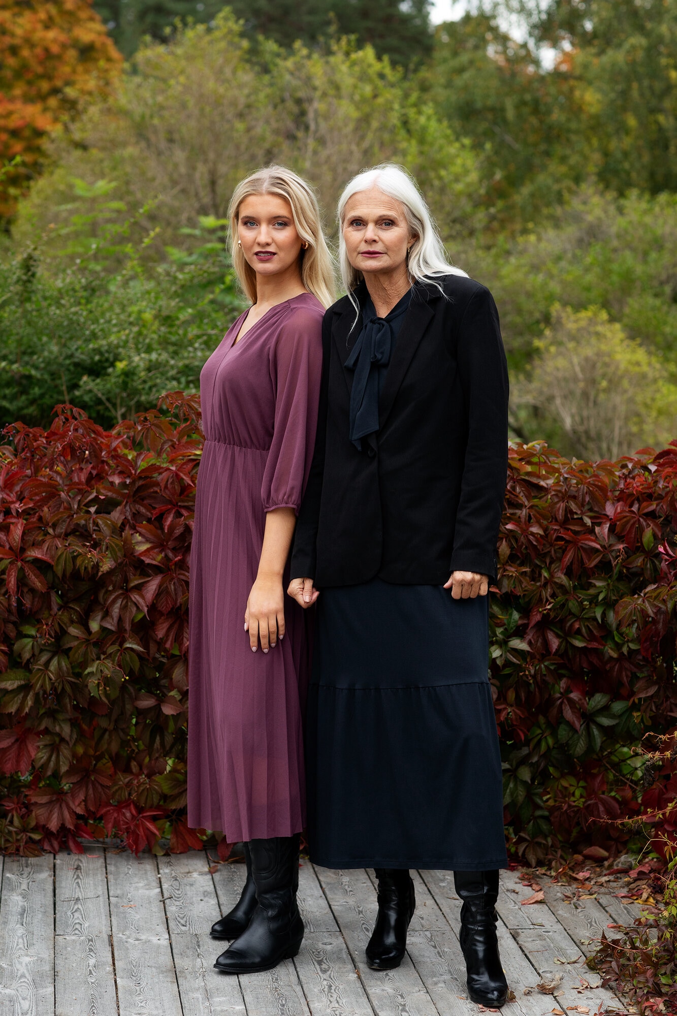 Ava dress - dark aubergine