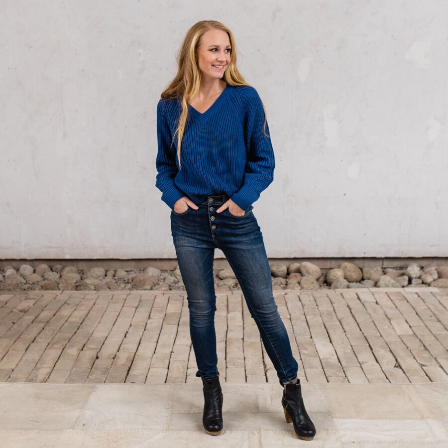 Phrase sweater - mid blue