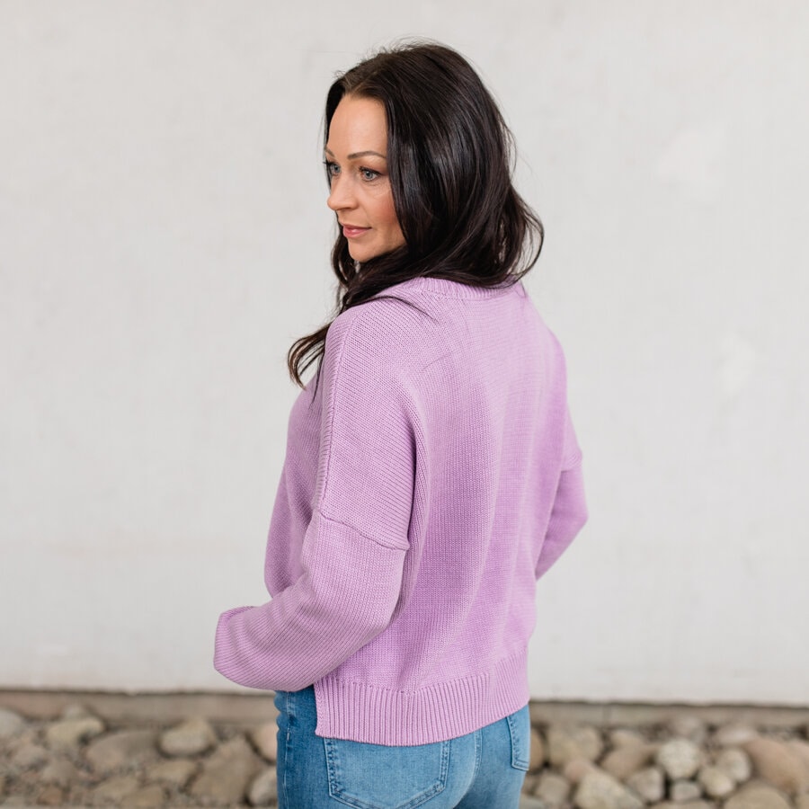 Front sweater - lavender
