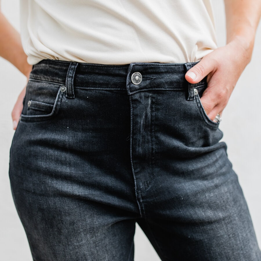 Steel jeans - washed black