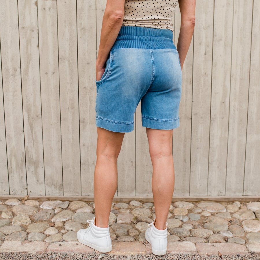 Make a wish jeans shorts - mid blue
