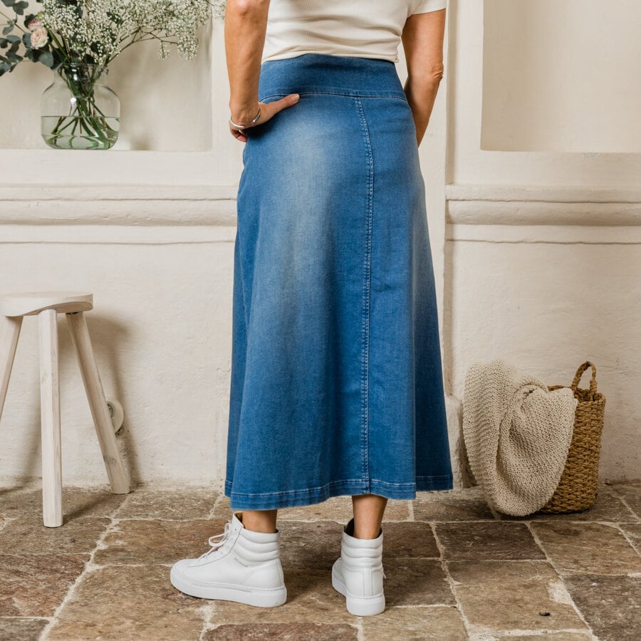 Palermo jeans skirt - mid blue