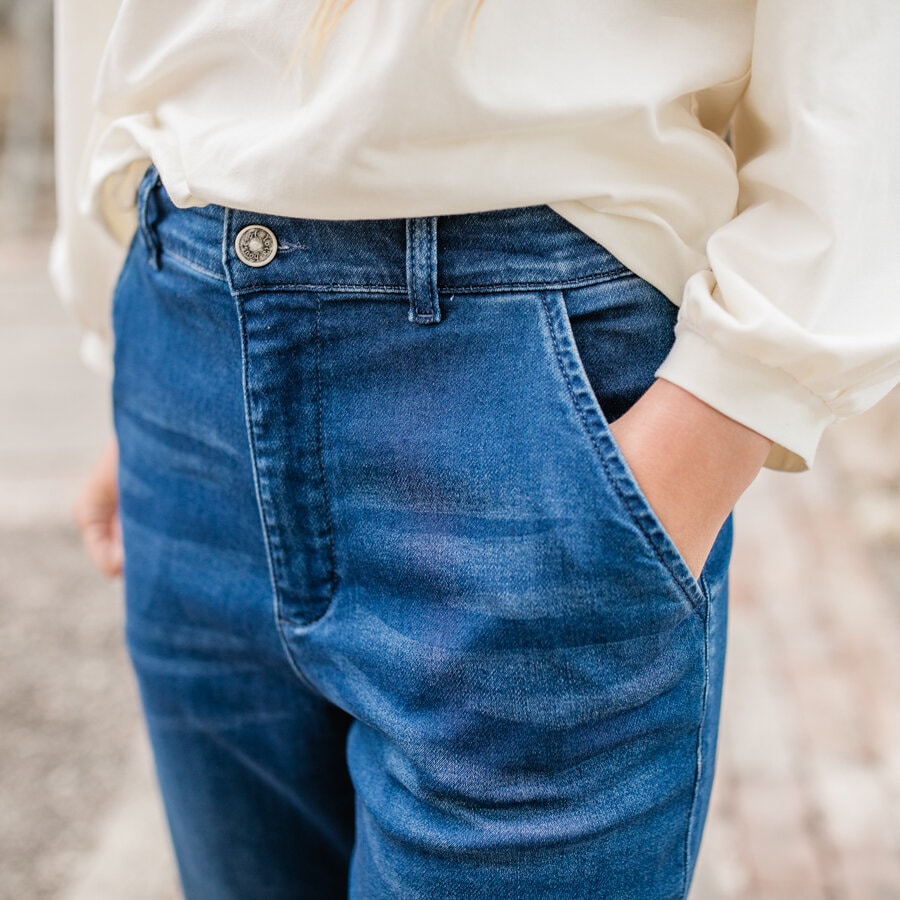 Apart jeans pants - dark blue
