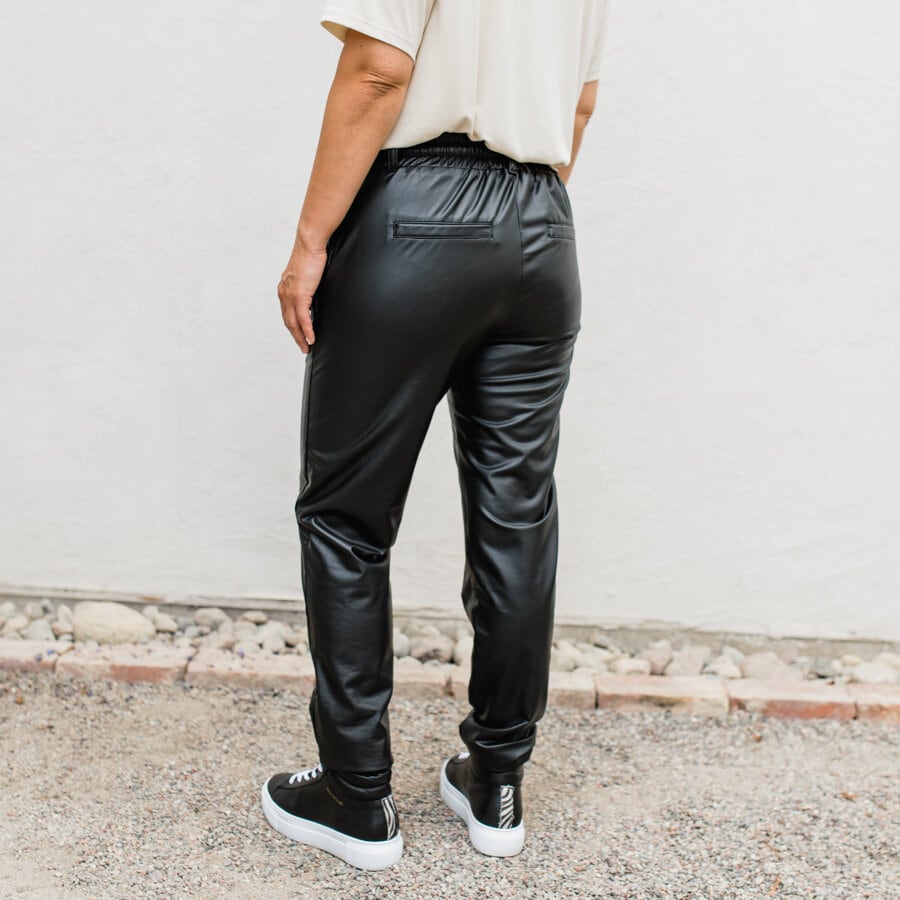 Clock pants - black