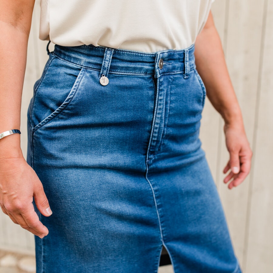 Apart jeans skirt - dark blue