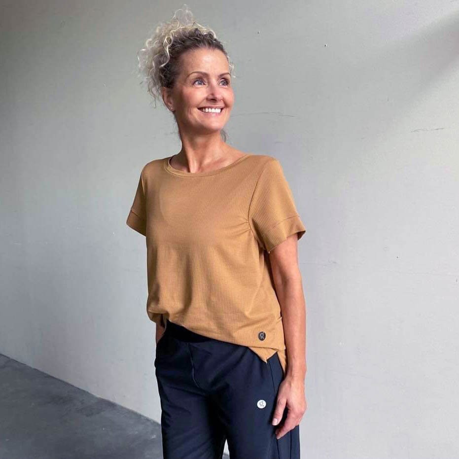 Molly top - cognac