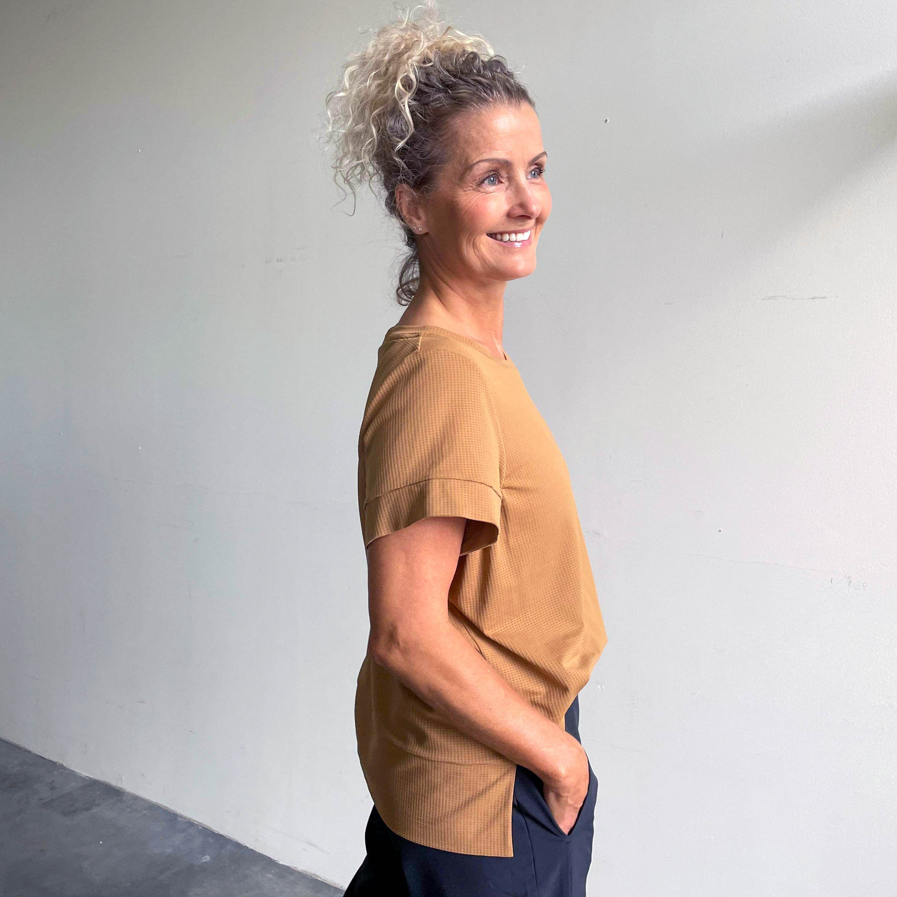 Molly top - cognac
