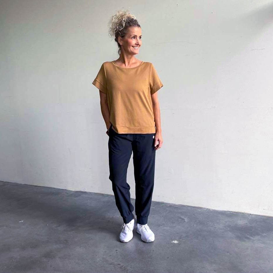 Molly top - cognac